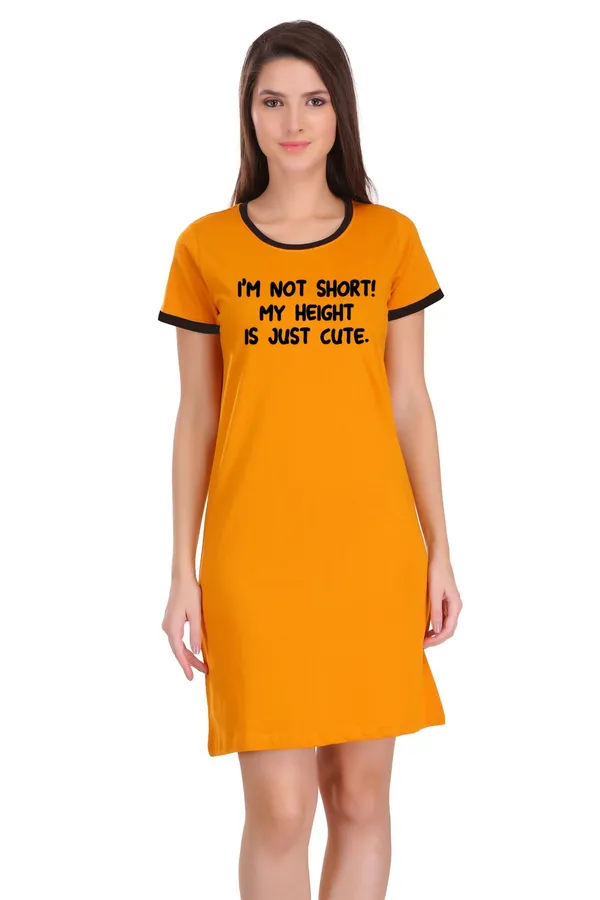 Yellow_Cotton_Short_But_Cute_Printed_Ringer_Long_T-Shirt_For_Women