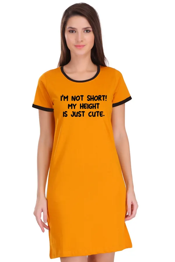 Yellow_Cotton_Short_But_Cute_Printed_Ringer_Long_T-Shirt_For_Women