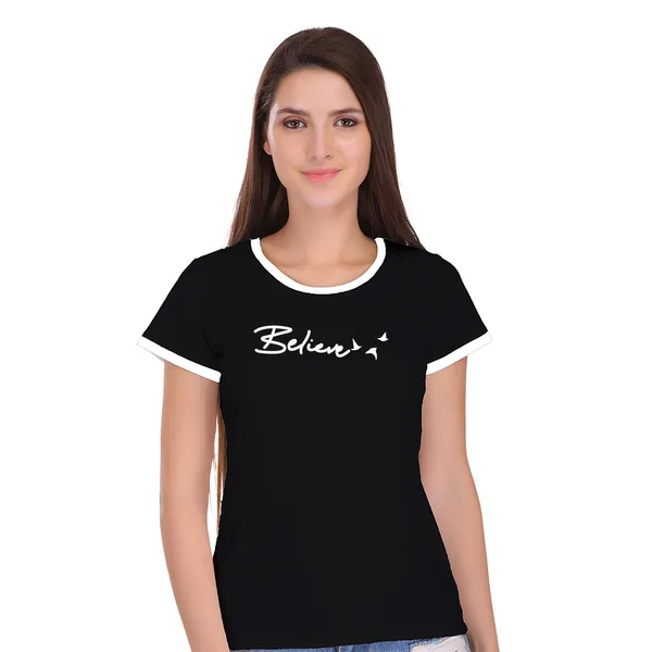 Black_Cotton_Believe_Printed_Ringer_T-Shirt_For_Women