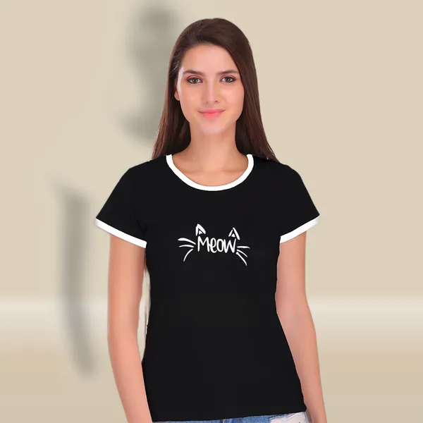 Black_Cotton_Meow_Printed_Ringer_T-Shirt_For_Women