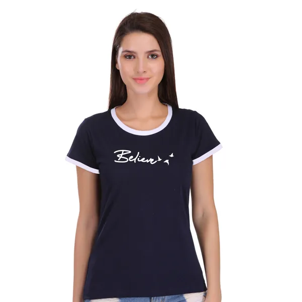 Navy_Blue_Cotton_Believe_Printed_Ringer_T-Shirt_For_Women