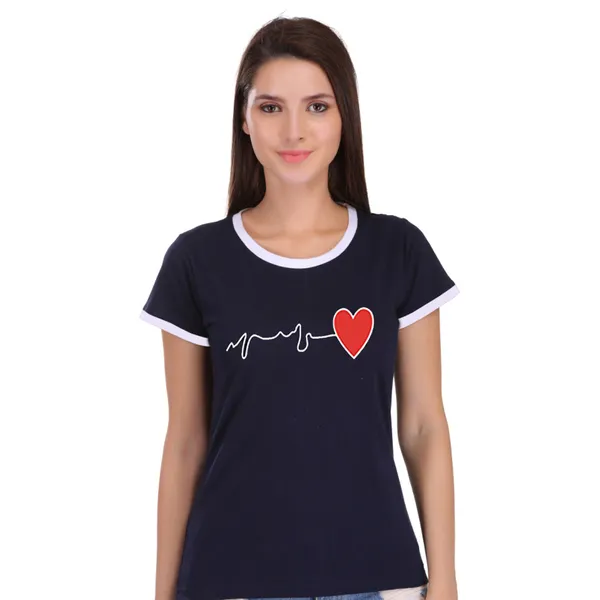 Navy_Blue_Cotton_Heart_Beat_Printed_Ringer_T-Shirt_For_Women