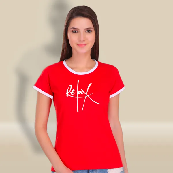 Red_Cotton_Relax_Printed_Ringer_T-Shirt_For_Women