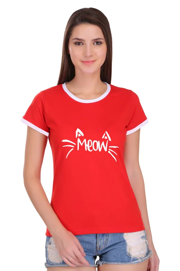Red_Cotton_Meow_Printed_Ringer_T-Shirt_For_Women