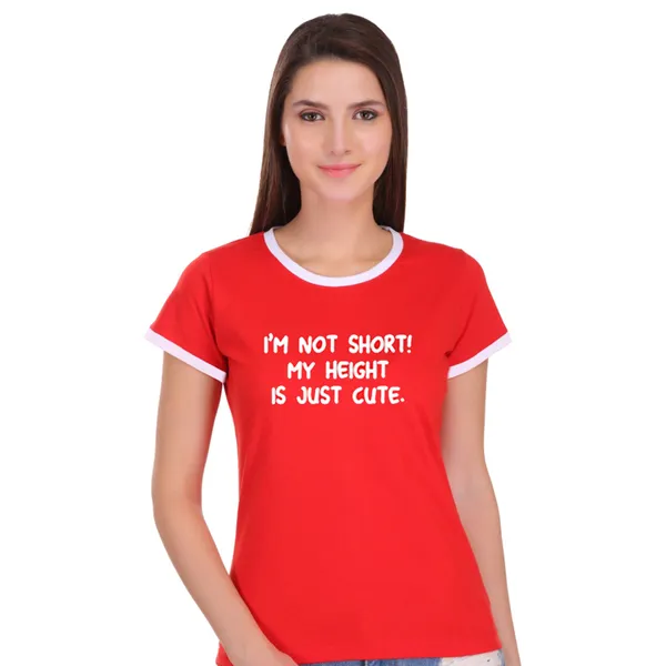 Red_Cotton_Short_But_Cute_Printed_Ringer_T-Shirt_For_Women