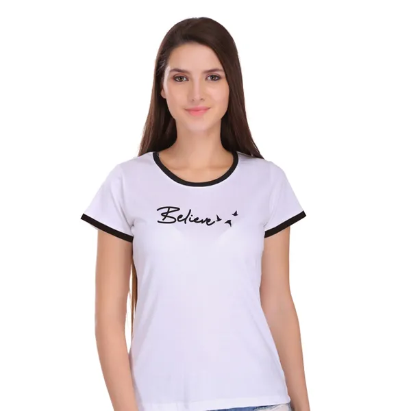 White_Cotton_Believe_Printed_Ringer_T-Shirt_For_Women
