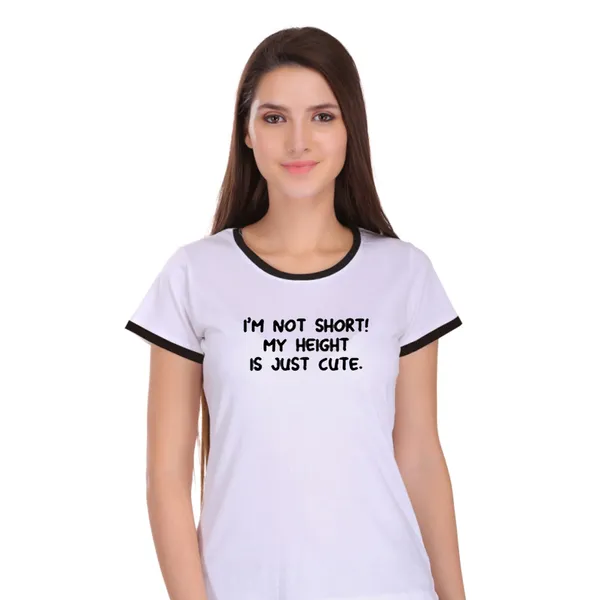 White_Cotton_Short_But_Cute_Printed_Ringer_T-Shirt_For_Women