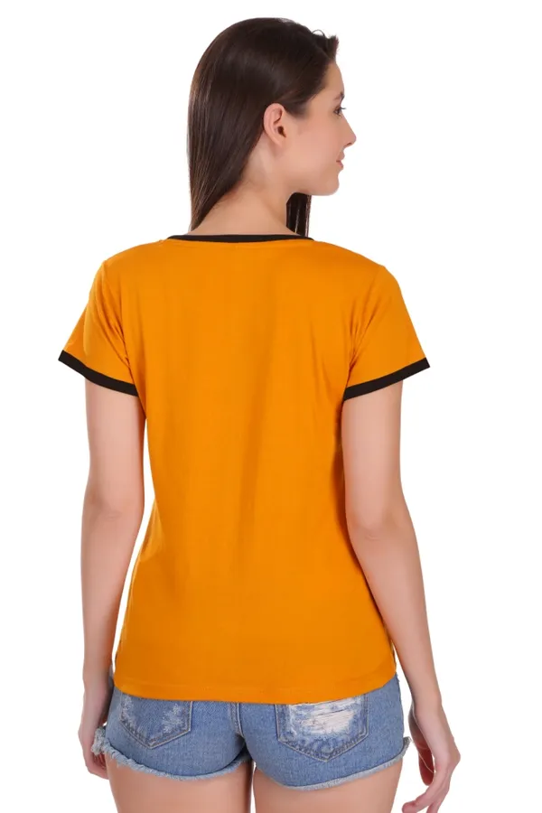 Yellow_Cotton_Believe_Printed_Ringer_T-Shirt_For_Women