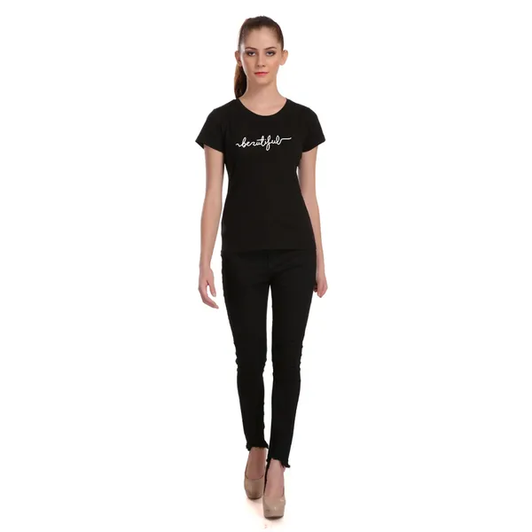 Black_Cotton_Beautiful_Graphic_Printed_T-Shirt_For_Women