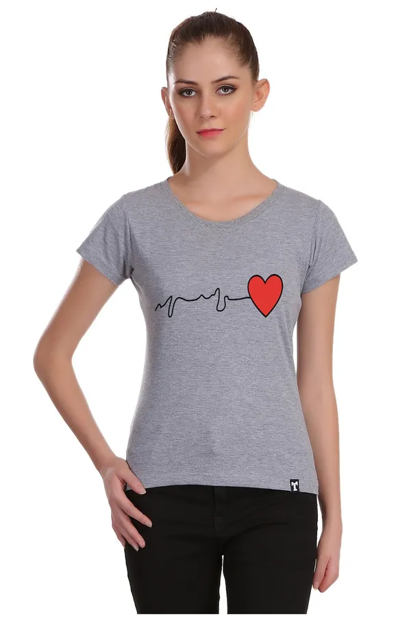 Grey_Cotton_Heart_Beat_Graphic_Printed_T-Shirt_For_Women