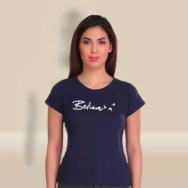 Navy_Blue_Cotton_Believe_Graphic_Printed_T-Shirt_For_Women
