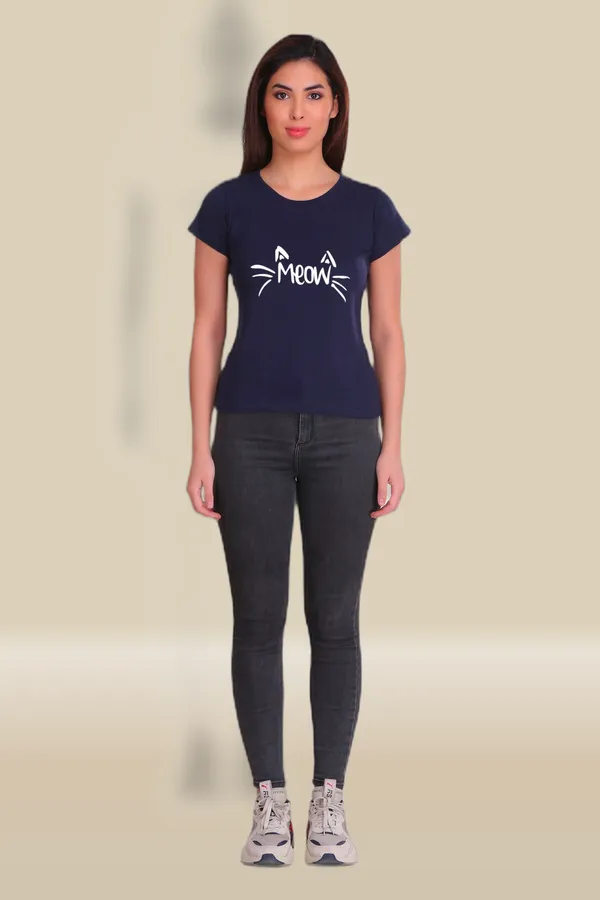 Navy_Blue_Cotton_Meow_Graphic_Printed_T-Shirt_For_Women