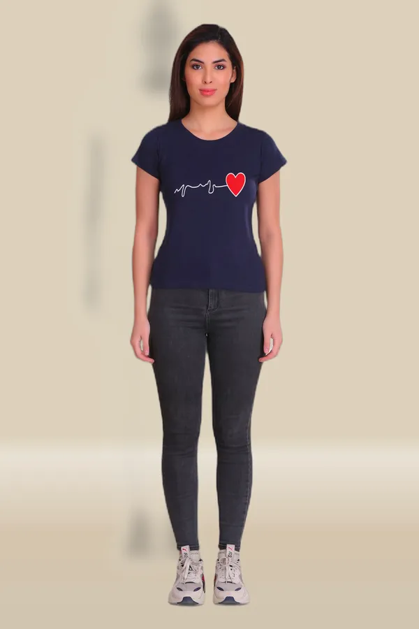 Navy_Blue_Cotton_Heart_Beat_Graphic_Printed_T-Shirt_For_Women