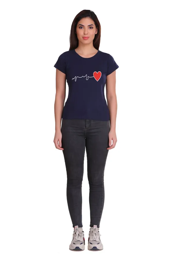 Navy_Blue_Cotton_Heart_Beat_Graphic_Printed_T-Shirt_For_Women