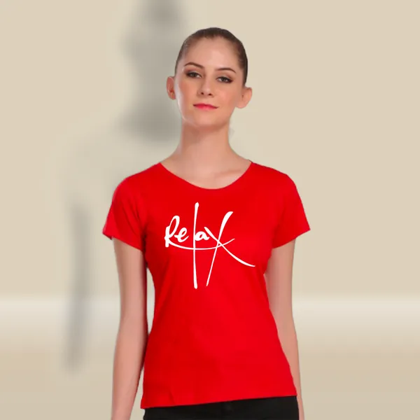 Red_Cotton_Relax_Graphic_Printed_T-Shirt_For_Women
