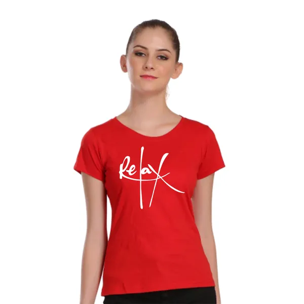 Red_Cotton_Relax_Graphic_Printed_T-Shirt_For_Women