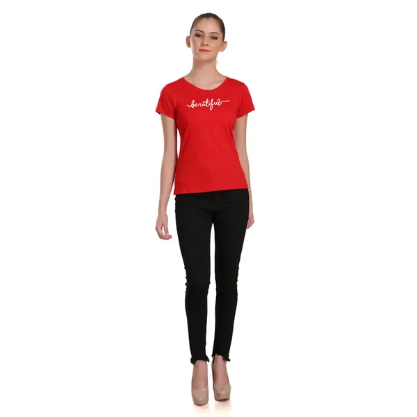 Red_Cotton_Beautiful_Graphic_Printed_T-Shirt_For_Women