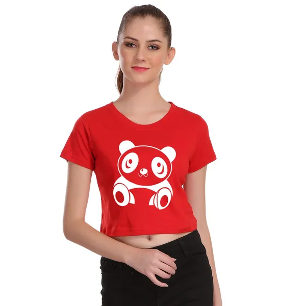 Red_Cotton_Cute_Panda_Graphic_Printed_Crop_Top_For_Women
