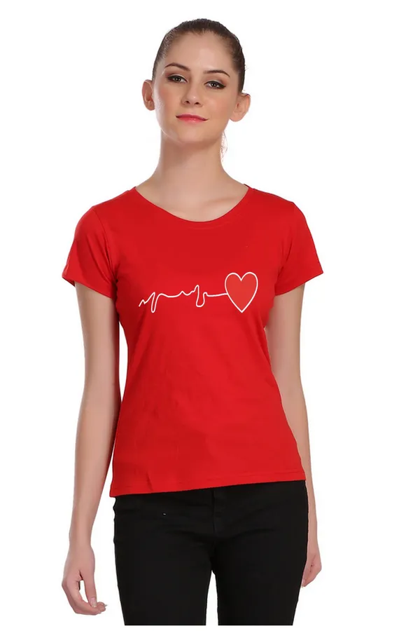 Red_Cotton_Heart_Beat_Graphic_Printed_T-Shirt_For_Women