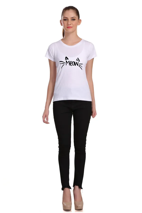 White_Cotton_Meow_Graphic_Printed_T-Shirt_For_Women