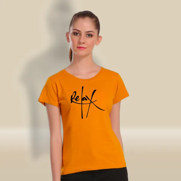 Yellow_Cotton_Relax_Graphic_Printed_T-Shirt_For_Women