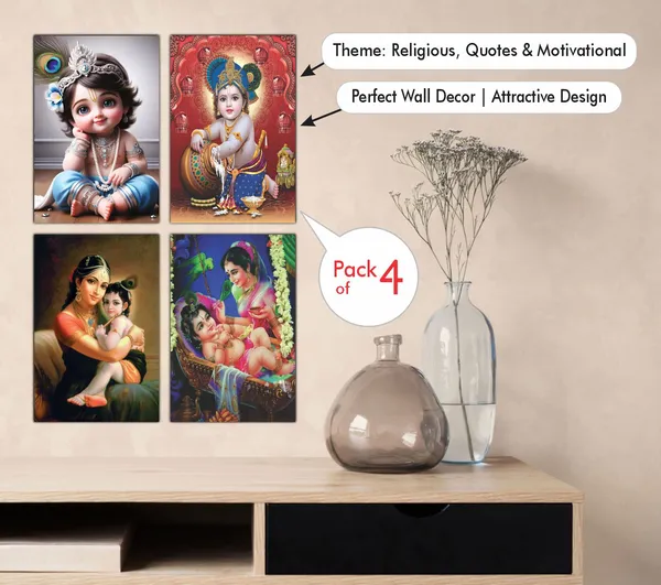 Multicolor_Little_Bal_Gopal_Religious_Krishna_Poster_For_Pregnant_Women_(12_X_18_Inc)_(Pack_Of_4)