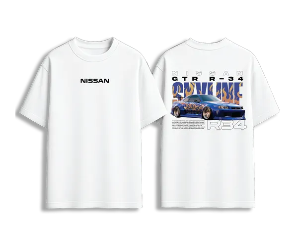R34_Skyline_Flame_Edition_Oversized_Premium_T-shirt_For_Unisex