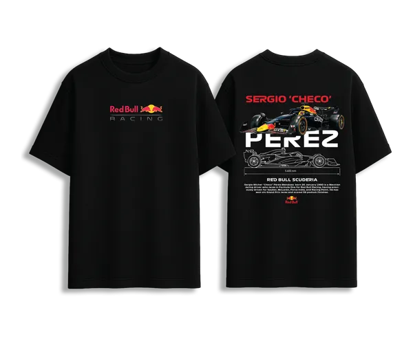 Sergio_Checo_Pérez_F1_Racing_Blueprint_Premium_T-shirt_For_Unisex