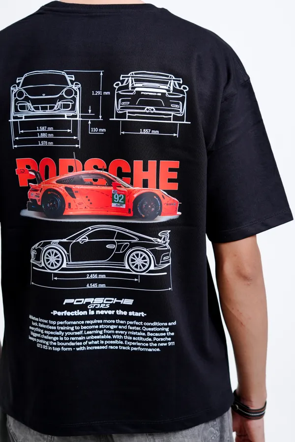 GT3_RS_Blueprint_Oversized_Premium_T-shirt_For_Unisex