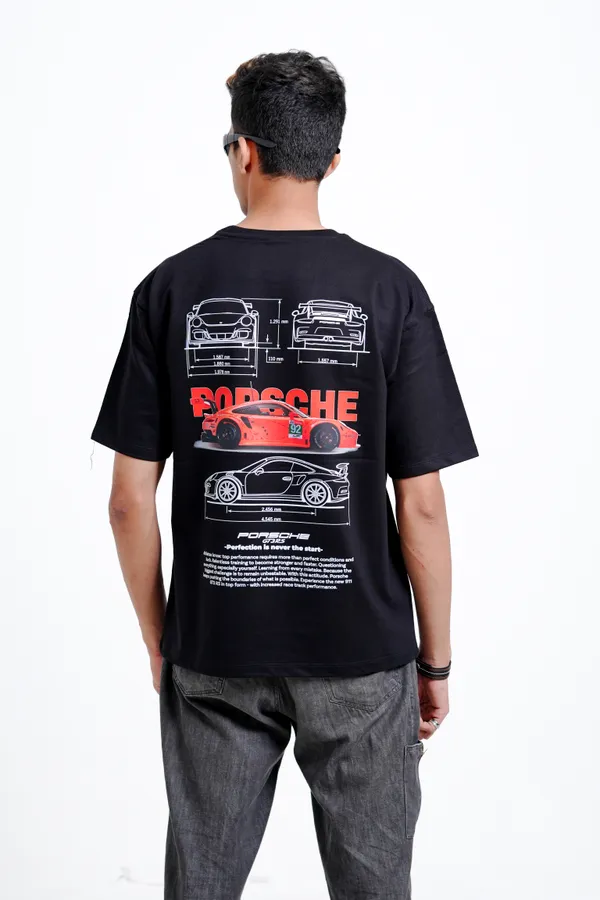 GT3_RS_Blueprint_Oversized_Premium_T-shirt_For_Unisex