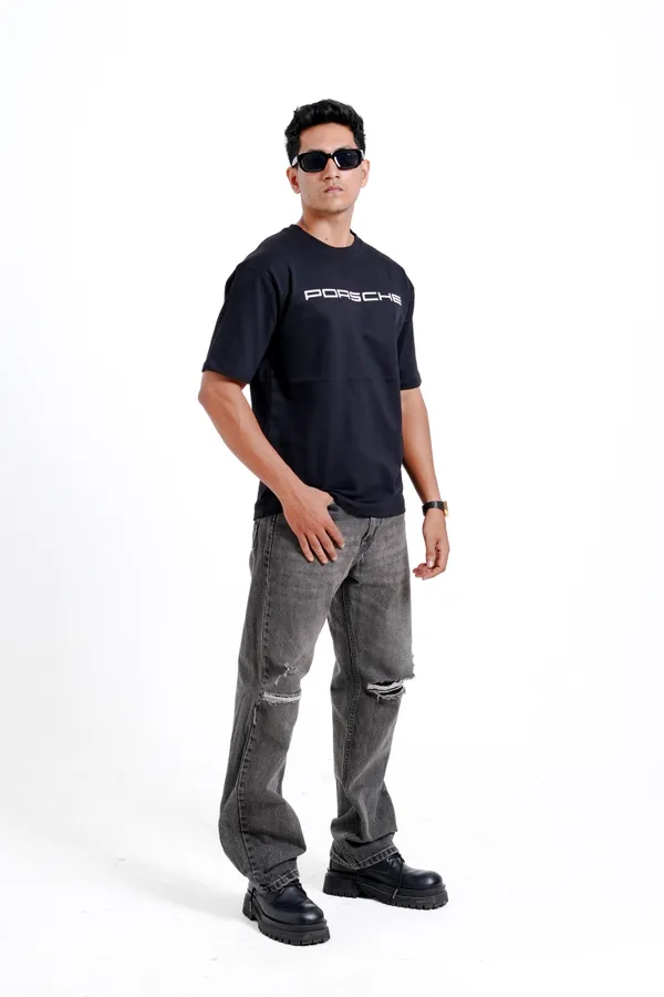 911_Carrera_S_Blueprint_Oversized_Premium_T-shirts_For_Unisex