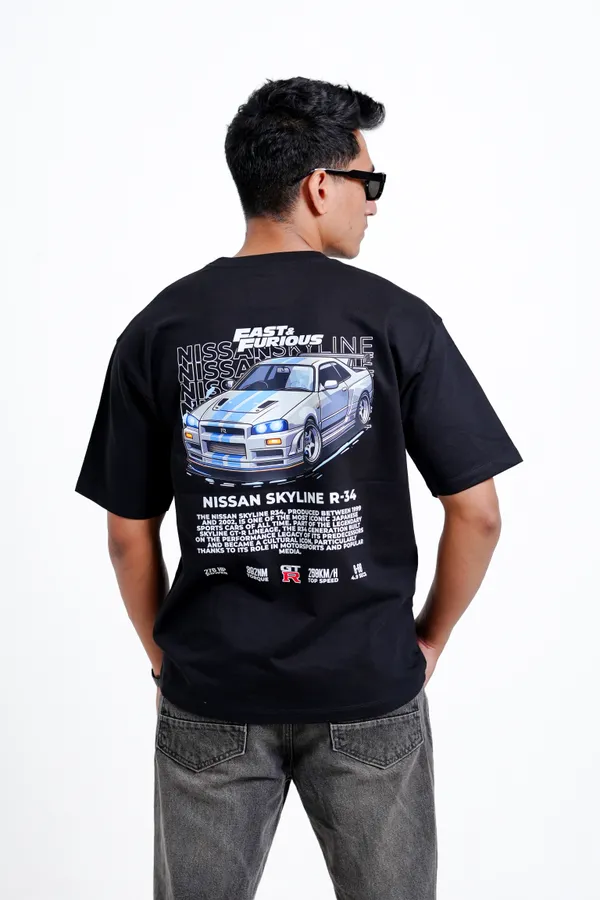 R34_Turbo_Drift_Oversized_Premium_T-shirt_For_Unisex