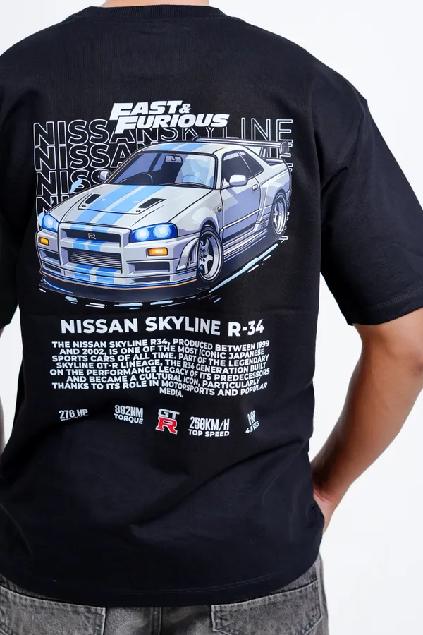 R34_Turbo_Drift_Oversized_Premium_T-shirt_For_Unisex