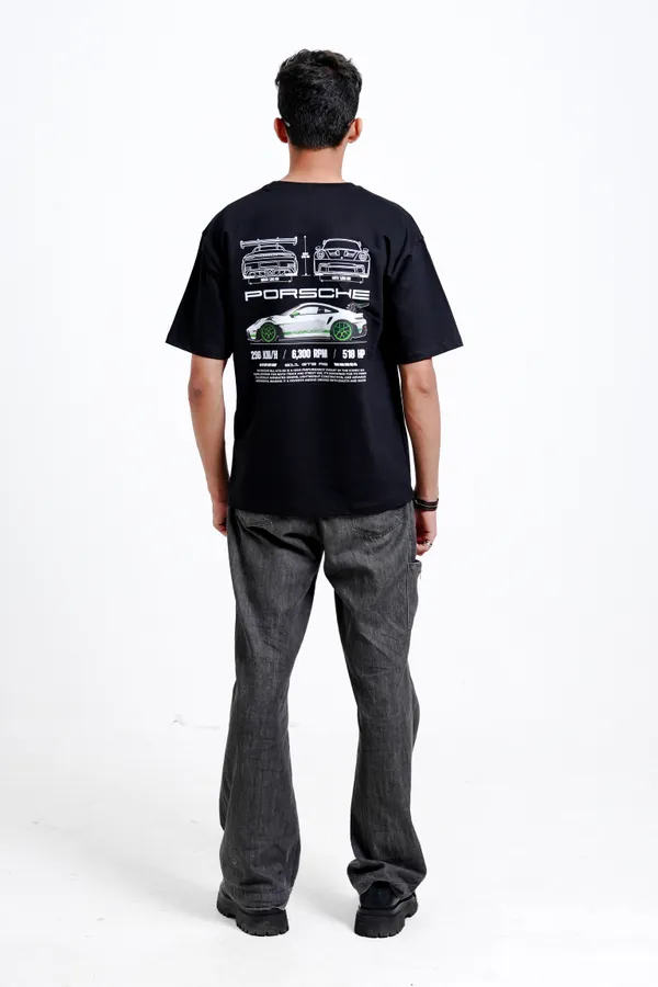 GT3_RS_Performance_Blueprint_Oversized_Premium_T-shirt_For_Unisex