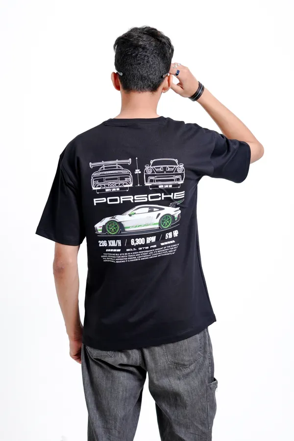 GT3_RS_Performance_Blueprint_Oversized_Premium_T-shirt_For_Unisex