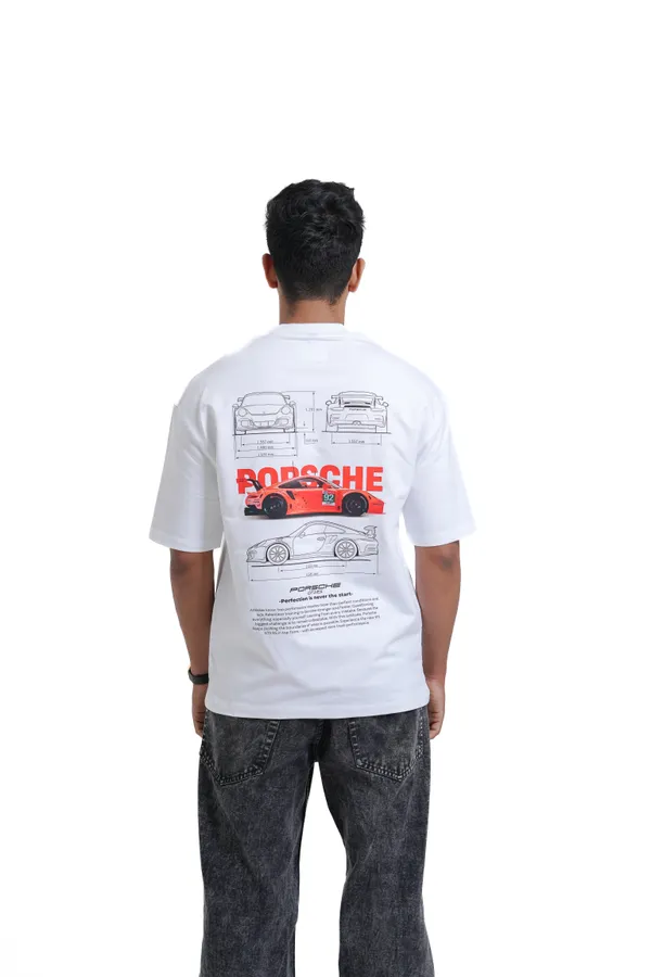 GT3_RS_Blueprint_Oversized_Premium_T-shirts_For_Unisex