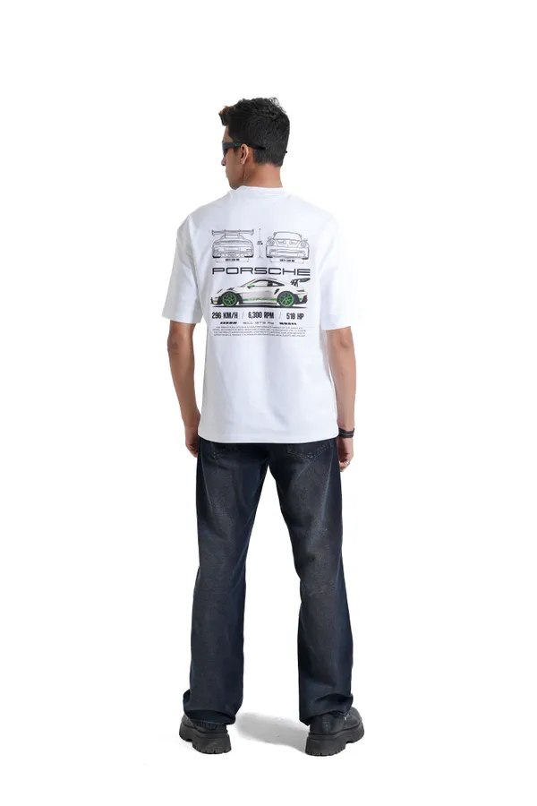 GT3_RS_Performance_Blueprint_Oversized_Premium_T-shirts_For_Unisex