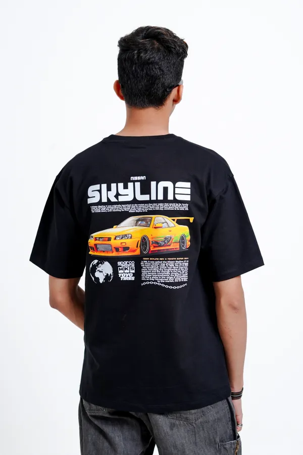 Skyline_R34_Street_Racing_Oversized_Premium_T-shirts_For_Unisex