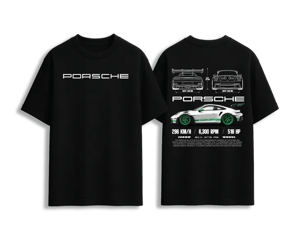 GT3_RS_Performance_Blueprint_Oversized_Premium_T-shirt_For_Unisex