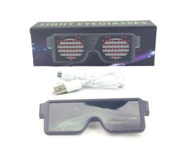 Display_Quick_Flash_Led_Party_Glasses_USB_Charging_Luminous_Glasses_Party_Decorations_Toy