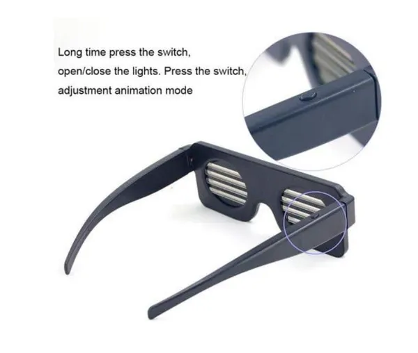 Display_Quick_Flash_Led_Party_Glasses_USB_Charging_Luminous_Glasses_Party_Decorations_Toy