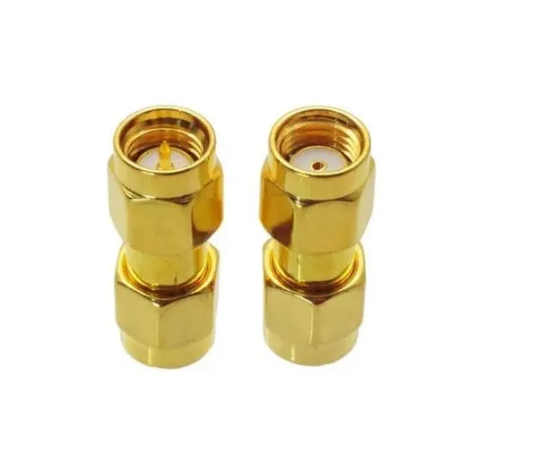 SMA_Male_to_RP_SMA_Male_Adaptor_RF_Connector_Straight_for_FPV_RC_Drone_+_H17:K17
