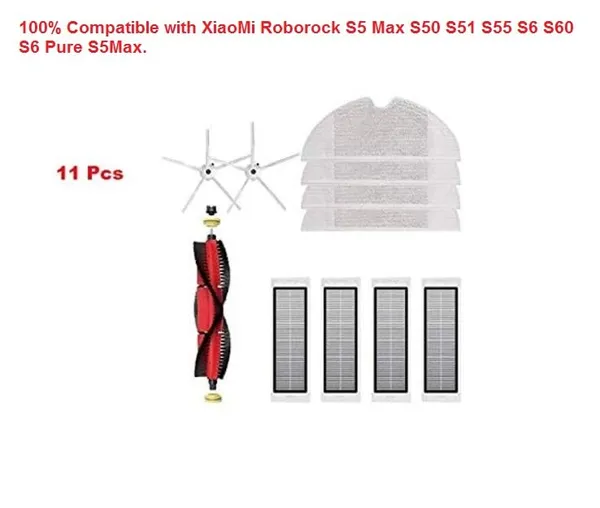 11Pcs_Vacuum_Accessories_for_Robo-rock_S5_Max_S50_S51_S55_S6_S60_S6_Pure_S5Max_Parts