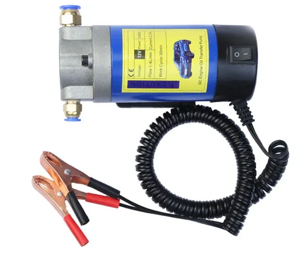 Electric_Portable_DC_12V_Transfer_Extractor_Suction_Oil_Fluid_Water_100W_1-4_L/min_Pump_–_Not_for_Diesel/Petrol