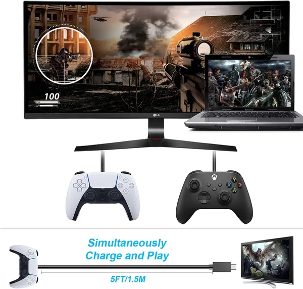 PS-5_Controller_Charging_Cable_|_C_to_C_Charging_Cable_for_PS-5_Dual_Sense_Controller_|_For_PS-5_Slim_Version-_C_to_C_|_1_Meter_Length_|_FAST_Charging_Cable_C_to_C_|_2025_Stock