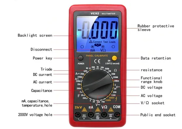 VC92_professional_Digital_Multimeter,_2000V_AC/DC,_Large_LCD_Screen,_Voltage_and_Current_Testing_-_2025_design