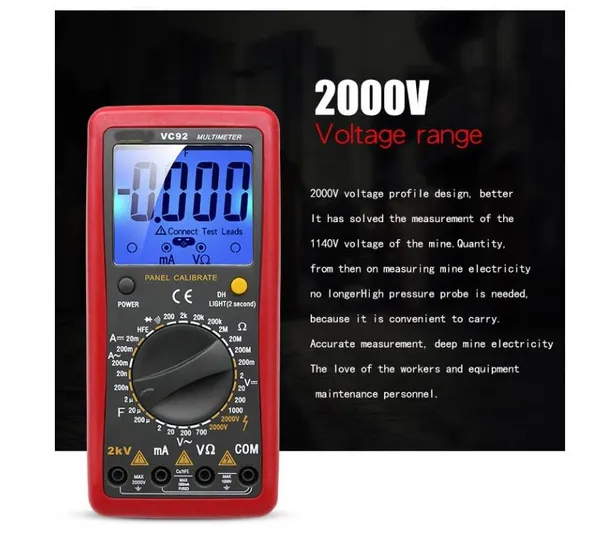 VC92_professional_Digital_Multimeter,_2000V_AC/DC,_Large_LCD_Screen,_Voltage_and_Current_Testing_-_2025_design