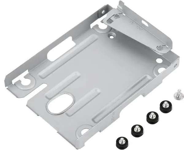 PlayStation_3_Super_Slim_Hard_Drive_Bracket,_2.5"_HDD_Mounting_Kit_for_PS3,_Iron_Black_Hard_Disk_Drive_Holder_Adapter_with_Screws