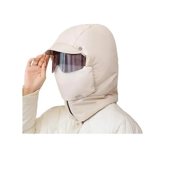 Unisex_Adjustable_Windproof_Winter_Thermal_Ski_Face_Mask_with_Glasses,_Beige_Colour,_Winter_Driving_Face_Protection