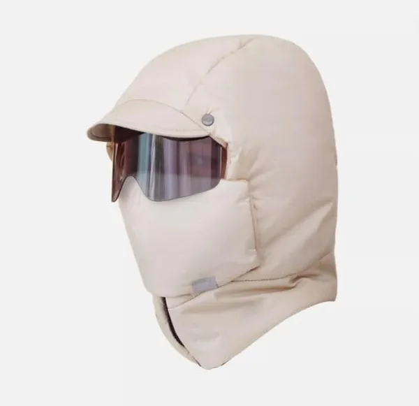 Unisex_Adjustable_Windproof_Winter_Thermal_Ski_Face_Mask_with_Glasses,_Beige_Colour,_Winter_Driving_Face_Protection